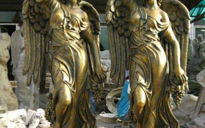 玻璃鋼四季女神仿銅人物戶外廣場景觀女神雕塑
